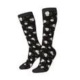 thumbnail image 1 of Picia Women Crew Soft Moisture-wicking Socks Rose Flowers Pattern Design Cotton Socks, One Size fit All, 1 of 9