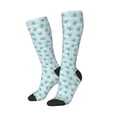 thumbnail image 1 of Picia Women Crew Soft Moisture-wicking Socks Sea Turtle Pattern Design Cotton Socks, One Size fit All, 1 of 9