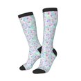 thumbnail image 1 of Picia Women Crew Soft Moisture-wicking Socks Sequins Pattern Design Cotton Socks, One Size fit All, 1 of 9
