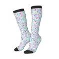 thumbnail image 1 of Picia Women Crew Soft Moisture-wicking Socks Sequins Pattern Design Cotton Socks, One Size fit All, 1 of 9