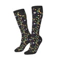 thumbnail image 1 of Picia Women Crew Soft Moisture-wicking Socks Snake And Flower Pattern Design Cotton Socks, One Size fit All, 1 of 9