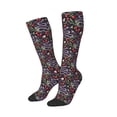 thumbnail image 1 of Picia Women Crew Soft Moisture-wicking Socks Snakes And Snake Fruit Pattern Design Cotton Socks, One Size fit All, 1 of 9