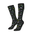 thumbnail image 1 of Picia Women Crew Soft Moisture-wicking Socks Space Rockets Pattern Design Cotton Socks, One Size fit All, 1 of 9