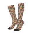 thumbnail image 1 of Picia Women Crew Soft Moisture-wicking Socks Squirrel And Nuts Pattern Design Cotton Socks, One Size fit All, 1 of 9
