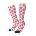 thumbnail image 1 of Picia Women Crew Soft Moisture-wicking Socks Strawberries Pattern Design Cotton Socks, One Size fit All, 1 of 9