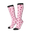 thumbnail image 1 of Picia Women Crew Soft Moisture-wicking Socks Strawberry And Heart Pattern Design Cotton Socks, One Size fit All, 1 of 9