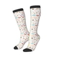 thumbnail image 1 of Picia Women Crew Soft Moisture-wicking Socks Summer Rabbit Pattern Design Cotton Socks, One Size fit All, 1 of 9