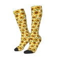 thumbnail image 1 of Picia Women Crew Soft Moisture-wicking Socks Sunflowers Pattern Design Cotton Socks, One Size fit All, 1 of 9