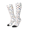 thumbnail image 1 of Picia Women Crew Soft Moisture-wicking Socks Various Rooster Pattern Design Cotton Socks, One Size fit All, 1 of 9