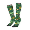 thumbnail image 1 of Picia Women Crew Soft Moisture-wicking Socks Vegan Pattern Design Cotton Socks, One Size fit All, 1 of 9