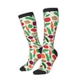 thumbnail image 1 of Picia Women Crew Soft Moisture-wicking Socks Vegetables Pattern Design Cotton Socks, One Size fit All, 1 of 9