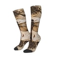 thumbnail image 1 of Picia Women Crew Soft Moisture-wicking Socks Vintage Dragonfly Artwork Pattern Design Cotton Socks, One Size fit All, 1 of 9