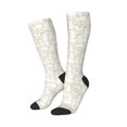 thumbnail image 1 of Picia Women Crew Soft Moisture-wicking Socks White Rabbit Pattern Design Cotton Socks, One Size fit All, 1 of 9