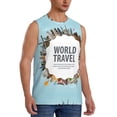 thumbnail image 1 of Picia World Travel mens Cotton Tank Undershirts , Moisture-wicking Ribbed Tanks, Lightweight Cotton Tank Undershirts-Small, 1 of 1