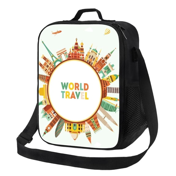 Picia World Travel3 Lunch box Lunch bag for men women Large capacity Lunchbox Reusable Lunch bags Insulated Lunch bag Lunch box cooler