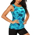 thumbnail image 1 of Picia World Turtle Day Pattern Women's Workout Tank Top,Breathable Activewear,Slim Fit Athletic Top,Versatile Workout Moisture-wicking top-Medium, 1 of 9