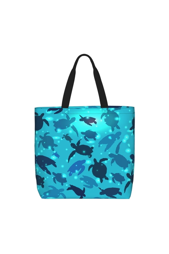 World Turtle Day for Tote Bag for Women with Zipper, Gym Tote with Compartments, Laptop Work Tote Nurse Dance Yoga Bag for Sport, Travel