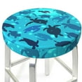 Picia World Turtle Day pattern Round Stool Covers Comfy Seat Covers