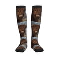 thumbnail image 1 of Picia Yak Printed Sports Compression Socks - 15-20mmHg Graduated Compression, High-Performance Soft and Breathable Socks for Men and Women, 1 of 5