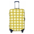 thumbnail image 1 of Picia Yellow Checkboard Luggage Protector Cover Thicken Suitcase Protector Cover Fit 18-32 Inch Luggage-Small, 1 of 9