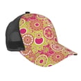 thumbnail image 1 of Picia Yellow Flowers Pattern Trucker Hat,Baseball Cap,Sun Protection Cap,Stylish Headwear,Leisure Cap,Outdoor Sports Cap, 1 of 7