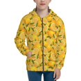thumbnail image 1 of Picia Yellow Limes for Boys Fashion Full-zip Hoodies & Sweatshirts with Kangaroo Pocket,Zip-up Hooded Sweatshirt for Kid, Moisture Wicking & Breathable-Medium, 1 of 6