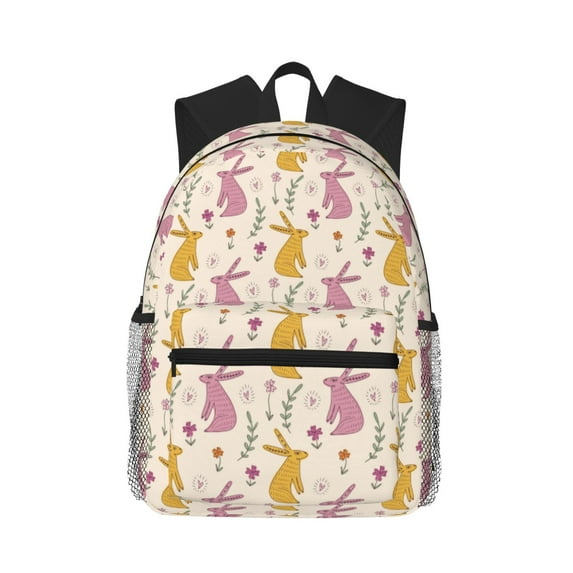 Picia Yellow Pueple Rabbit Large Capacity Backpack Classic Style Backpack Casual Backpack Water-Resistant School Work Travel Outdoor Backpack