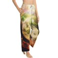 thumbnail image 1 of Picia Yin Yang 1 Womens Soft Woven Cotton Elastic Waistband Sleep Pajama Pant Lounge Sleep Pant With Pockets And Drawstring-Large, 1 of 9