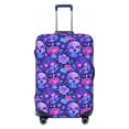 thumbnail image 1 of Picia blue Skull purple flower1 Luggage Protector Cover Thicken Suitcase Protector Cover Fit 18-32 Inch Luggage-Medium, 1 of 9