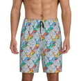 thumbnail image 1 of Picia cartoon Elephant Pattern Pajama Shorts for Men, Men's Pajama Bottoms, Sleepwear,Short Pajama Pants-Small, 1 of 6