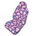 thumbnail image 1 of Picia cartoon rainbow Skull Print Waterproof Sweating Car Seat Cover for Post Gym Workout, Running, Beach and Hiking, Universal Fit Anti-Slip Bucket Seat Protector, 1 of 5