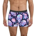 thumbnail image 1 of Picia crystal Skull flower Pattern Men’s Boxer Briefs – Soft & Breathable Underwear, Stretchy & Comfortable Fit, Supportive Pouch Design, Moisture-Wicking-Large, 1 of 5