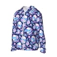 thumbnail image 1 of Picia crystal Skull flower leaf Women's Men's UPF 50+ Sun Protection Hoodie Shirt Long Sleeve SPF Fishing Outdoor UV Hiking Lightweight Shirts-3X-Large, 1 of 9