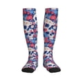 thumbnail image 1 of Picia daisy Skull red flower Printed Sports Compression Socks - 15-20mmHg Graduated Compression, High-Performance Soft and Breathable Socks for Men and Women, 1 of 5