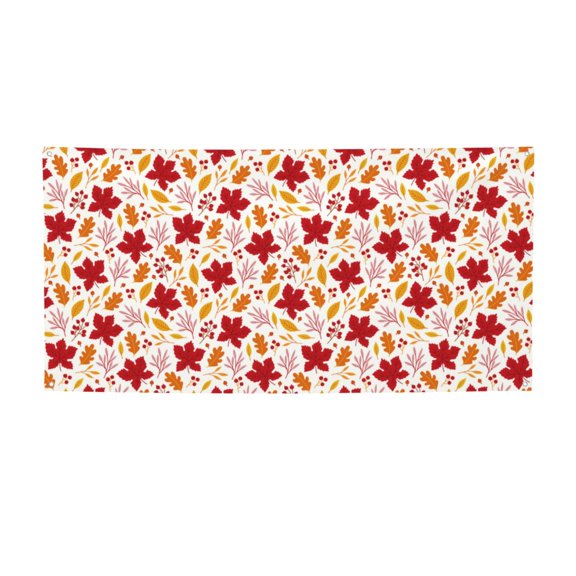Picia fall laef Maple Pattern Party Banner, Festive Decoration, Holiday Banner, Celebration Decor, Event Banner, Reusable Party Banner-Medium