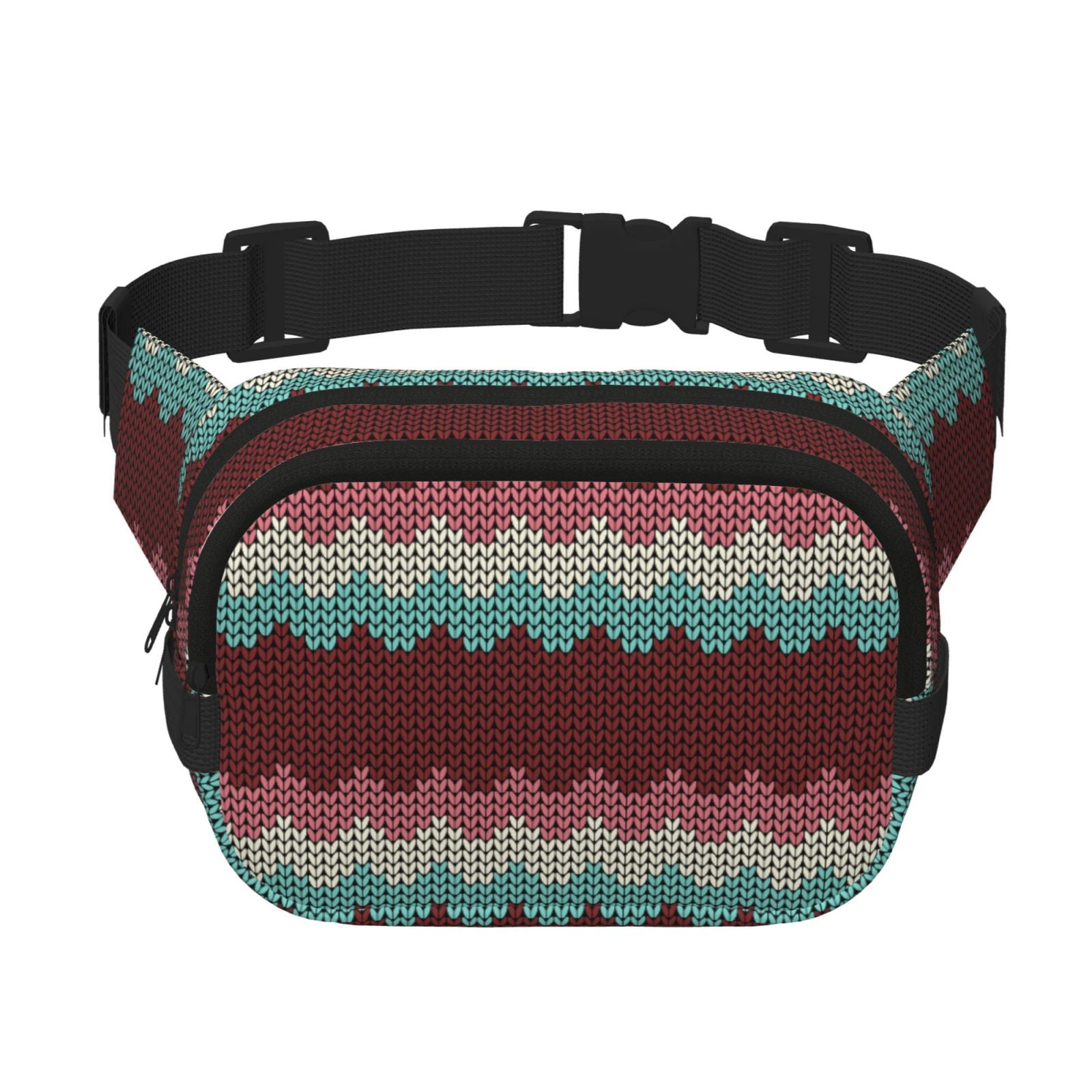 Picia fall leaf Element Print Square Double-Layer Waist Bag Mini Adjustable Waist Belt Bag Exercise Running Travel Hiking