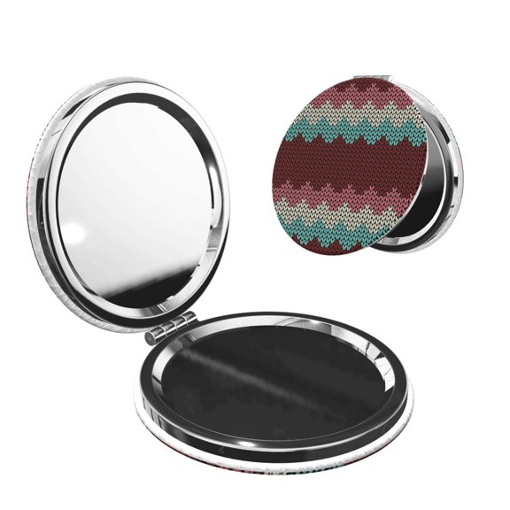 Picia fall leaf Element for Compact Vanity Mirror , Travel Makeup Mirror , Portable Magnifying Cosmetic Mirror for Daily, Work, Business-Round Shape