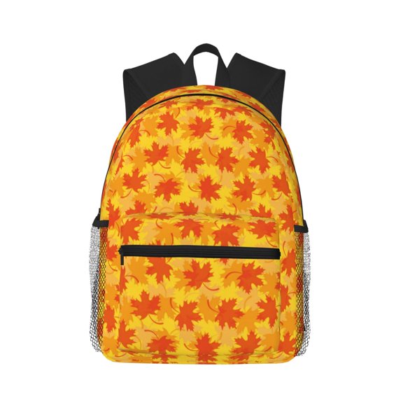 Picia fall retro maple leaf Large Capacity Backpack Classic Style Backpack Casual Backpack Water-Resistant School Work Travel Outdoor Backpack