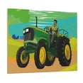 thumbnail image 1 of Picia farmer working with tractor at field Pattern Decorative Picture – Unique Wall Art, Modern Canvas Print for Trendy Interiors (Horizontal), 1 of 6
