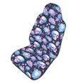 thumbnail image 1 of Picia flower Skull in starry sky Print Waterproof Sweating Car Seat Cover for Post Gym Workout, Running, Beach and Hiking, Universal Fit Anti-Slip Bucket Seat Protector, 1 of 5