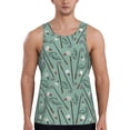 thumbnail image 1 of Picia golf equipment Printed Men’s Performance Tank, Men's Workout Tank Top Moisture-Wicking Tank Top Muscle tee, Breathable Workout Shirt-Small, 1 of 7