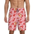 thumbnail image 1 of Picia hearts and cute corgi Pattern Pajama Shorts for Men, Men's Pajama Bottoms, Sleepwear,Short Pajama Pants-XX-Large, 1 of 6