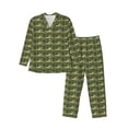thumbnail image 1 of Picia largemouth bass Pattern Men’s Long-Sleeve Sleepwear Set - Soft 2-Piece Loungewear with Pockets, Comfy PJs for Relaxing Nights-X-Large, 1 of 7