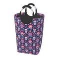 thumbnail image 1 of Picia leaf flower Skull colorful Laundry Basket With Handles Laundry Hamper Toys Storage Organizer Foldable Bucket Washing Bin Dirty Clothes Bag For Home Bathroom Bedroom Dorm, 1 of 6