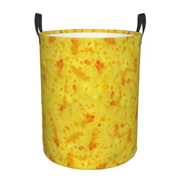 Picia nachos cracker Pattern Large Laundry Basket, Waterproof, Freestanding Laundry Hamper, Collapsible Tall Clothes Hamper with Extended Handles-