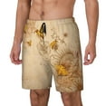 thumbnail image 1 of Picia pattern Mens Swim Trunks with Compression Liner Stretch Beach Shorts Quick Dry with Zipper Pockets No-Chafing Board Shorts-3X-Large, 1 of 9