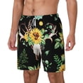 thumbnail image 1 of Picia pattern Mens Swim Trunks with Compression Liner Stretch Beach Shorts Quick Dry with Zipper Pockets No-Chafing Board Shorts-XX-Large, 1 of 9