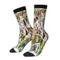 thumbnail image 1 of Picia pets and birds Collage Print Athletic Socks for Men & Women – Cushioned Moisture-Wicking Crew Socks for Sports, Running, and Training, Soft & Breathable Size 5-11, 1 of 6