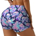 thumbnail image 1 of Picia pinkk flower crystal Skull Printed Workout Shorts for Women Seamless Scrunch Butt Lifting High Waisted Yoga Gym Booty Running Moisture-wicking Short Pants-Medium, 1 of 9
