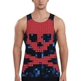 thumbnail image 1 of Picia pirate skull Printed Men’s Performance Tank, Men's Workout Tank Top Moisture-Wicking Tank Top Muscle tee, Breathable Workout Shirt-4X-Large, 1 of 7